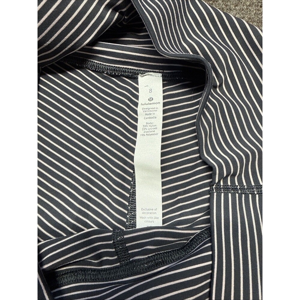 LULULEMON Wunder Under High Rise Tight 25" size 8 Parallel Stripe - Picture 7 of 10